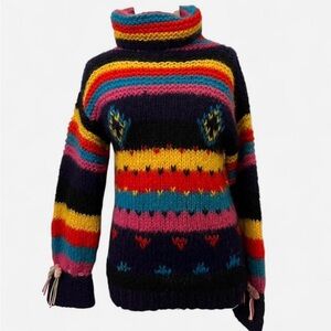Italian Vintage Colorful Wool Sweater